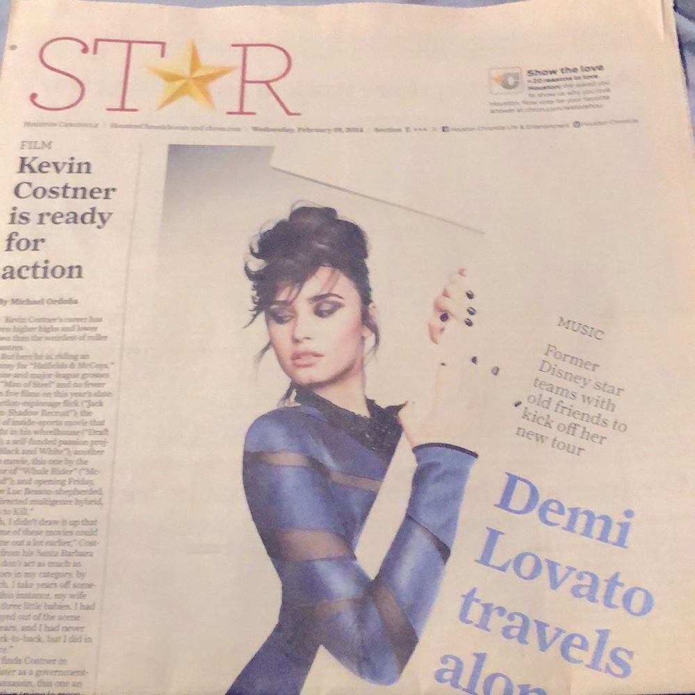 Demi Lovato STAR Newspaper